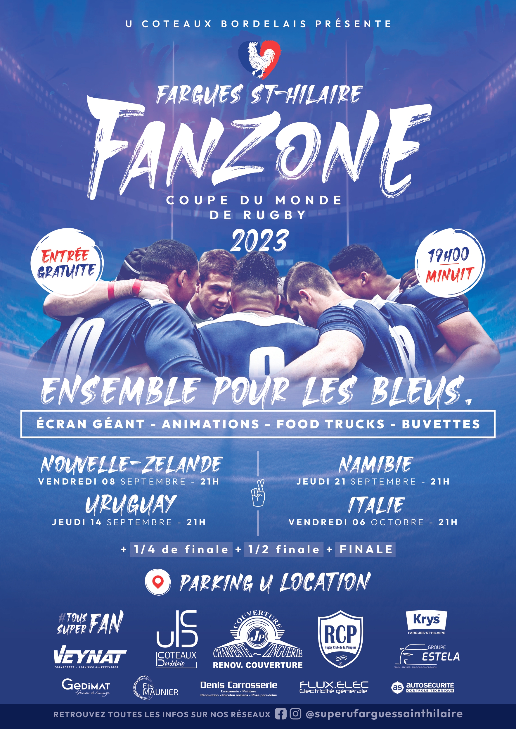 Fanzone du RCP Coupe du monde de rugby 2023