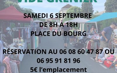 Vide-Grenier organisé par Cenac en Danse