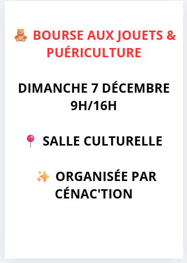 Bourse aux jouets et puériculture