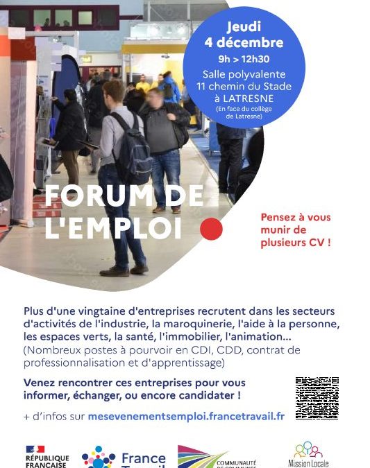 Forum de l’emploi à Latresne