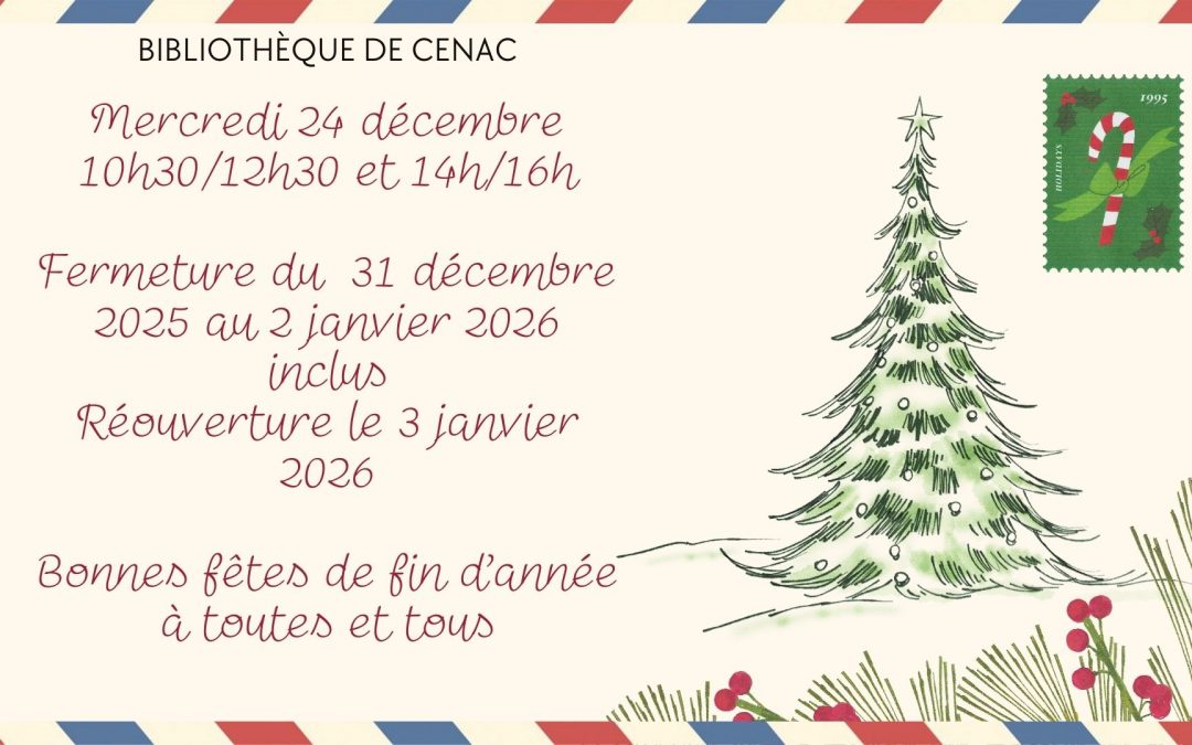 Vacances de Noël de la bibliothèque