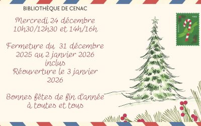 Vacances de Noël de la bibliothèque