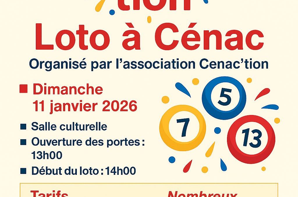 🎟️ Loto Cenac’tion