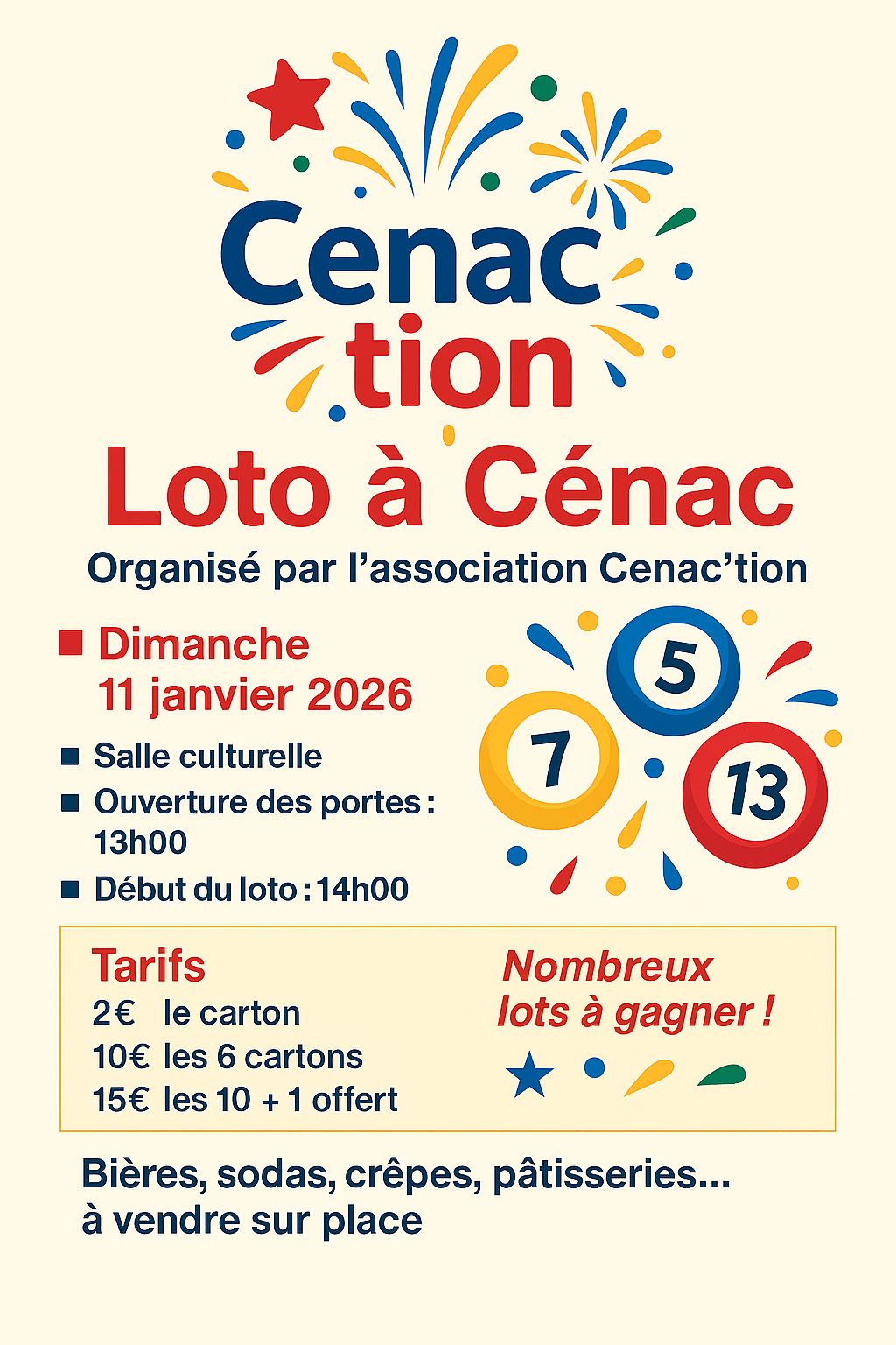 🎟️ Loto Cenac’tion