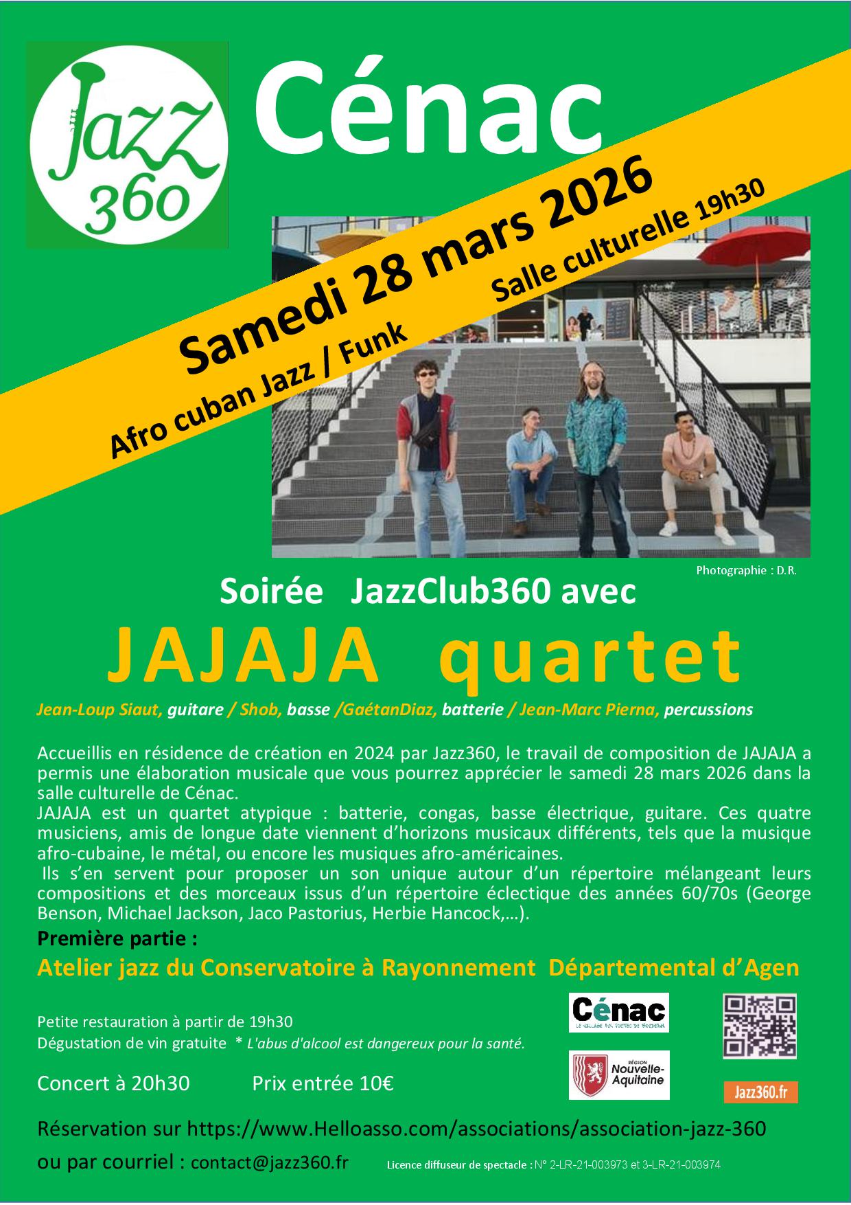 🎶 Soirée JazzClub360 à Cénac ! 🎶