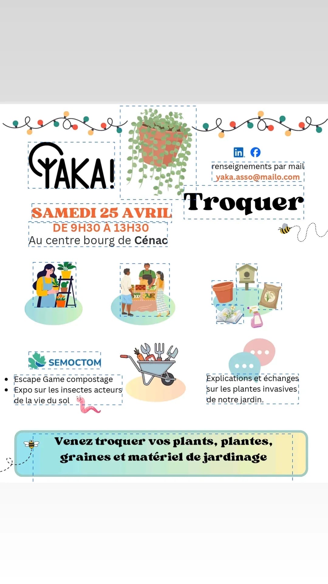 🌱🌼 YAKA ! Troc de plantes à Cénac