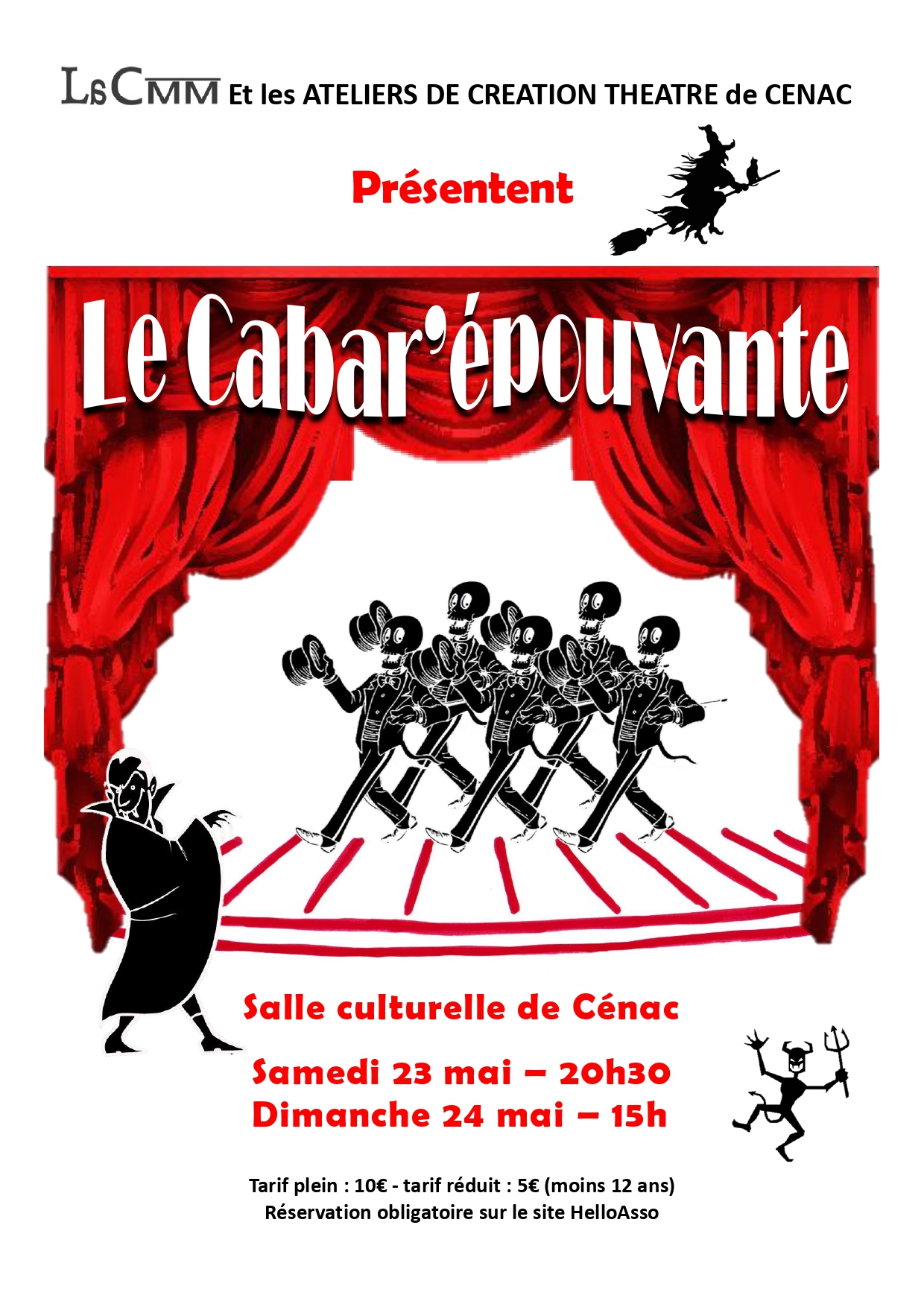 🎭 Spectacle à Cénac : Le Cabar’épouvante
