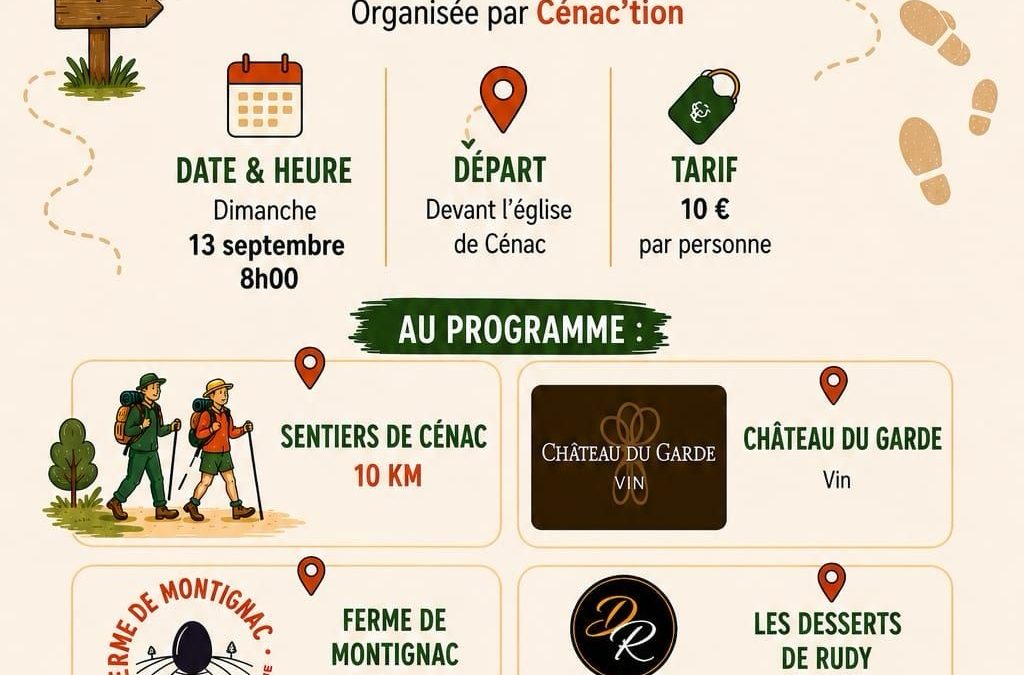 🥾🌿 Envie de découvrir Cénac autrement ? 🌿🥾